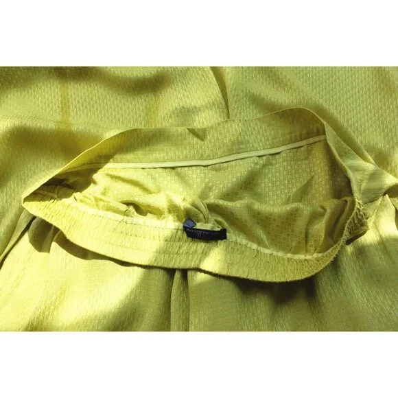 Carolina Herrera Silk Jacquard Stright-leg Pants, Lime